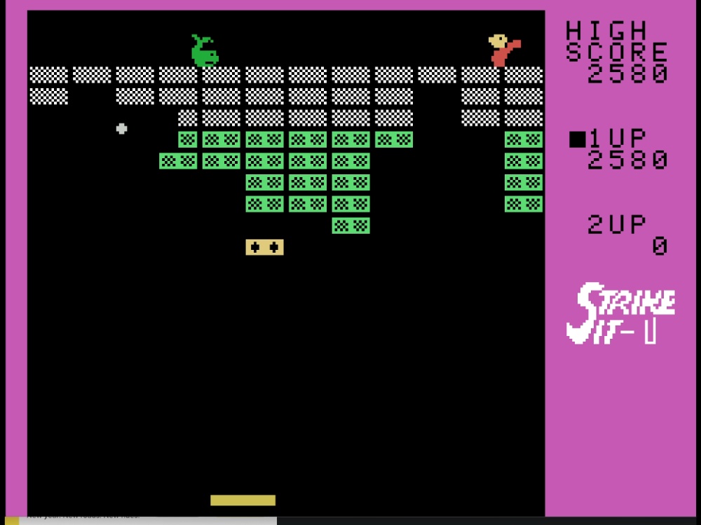 Gameplay of Strike It for Colecovision